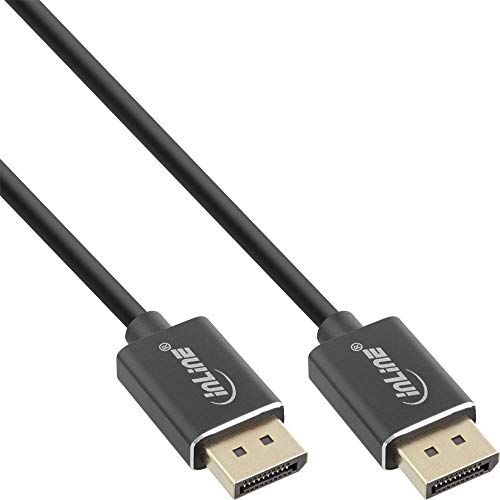 InLine ® Cavo DisplayPort 1.4 Slim, 8K4K, nero, contatti dorati, 3 m