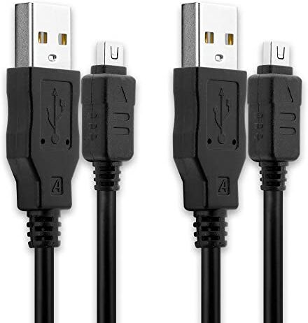 subtel 2X Cavo USB 1.5m Compatibile con Olympus Stylus 1 XZ-2 XZ-10 Om-D E-M5 E-M1 E-M10 Mark Pen E-PL7 E-PL5 Filo Carica Cavetto Dati USB A 2.0 PVC Nero, per Fotocamera