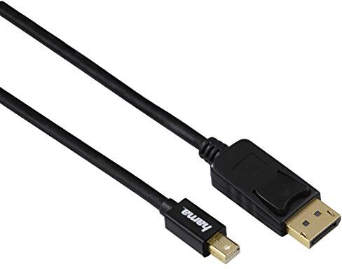 Hama Cavo Mini DisplayPort/Display Port, connettori Dorati, 1,80 Metri