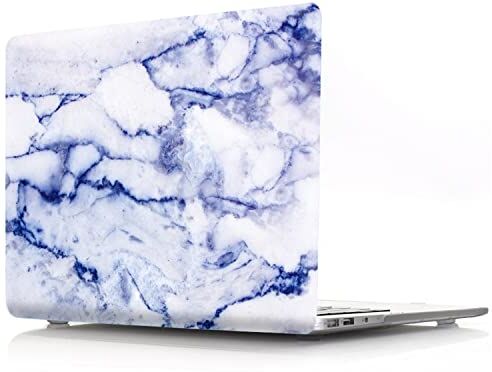 JZ Cover caso per MacBook Pro 13 (2009-2012, Models: A1278) Hard Skin with Keyboard Cover [Marble Series Blue-2]