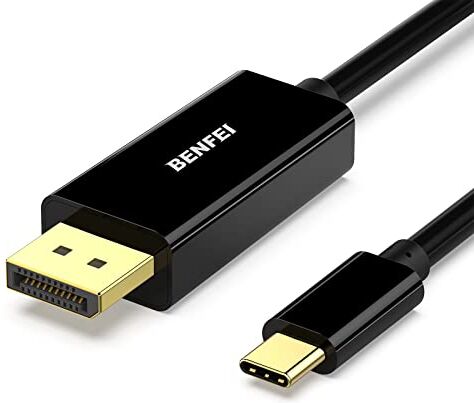 BENFEI Cavo USB C a DisplayPort 0,9m (4K@60Hz, 2k@144HZ), Cavo tipo C a DP [Compatibile Thunderbolt 3/4] per iPhone 15 Pro/Max MacBook Pro/Air 2023 iPad Pro iMac S23 XPS 17 e altro