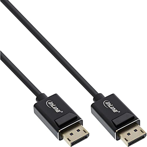 InLine ® DisplayPort 2.0, cavo 8K4K UHBR, nero, contatti dorati, 2 m