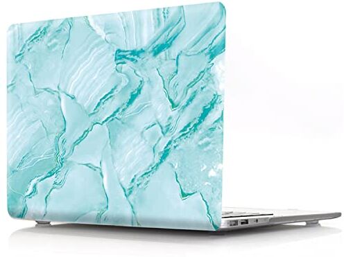 JZ Cover caso per MacBook Pro (16-inch, 2019-2020, Models: A2141) Hard Skin with Keyboard Cover [Marble Series Green]