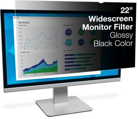 3M Privacy Filter for 22" Widescreen Monitor, Nero