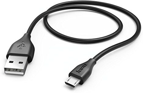 Hama 1.4m, USB2.0-A/USB2.0 Micro-B cavo USB 1,4 m USB A Micro-USB B Nero