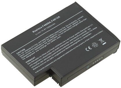 AT Bteria Potenzia 5200mAh 14,4V per Portile HP-Compaq Presario 2100, 2100AP, 2100AP-DC585A, 2100CA-DC735A, 2100CA-DC735AR, 2100-DA722AV, 2100-DA728AV, 2100-DG250AV, 2100-DM373AV, 2100-DM393AV