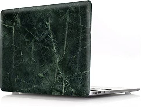 JZ Cover caso per MacBook (Retina, 12-inch, Models:A1534) Hard Skin with Keyboard Cover [Marble Series Green-4]