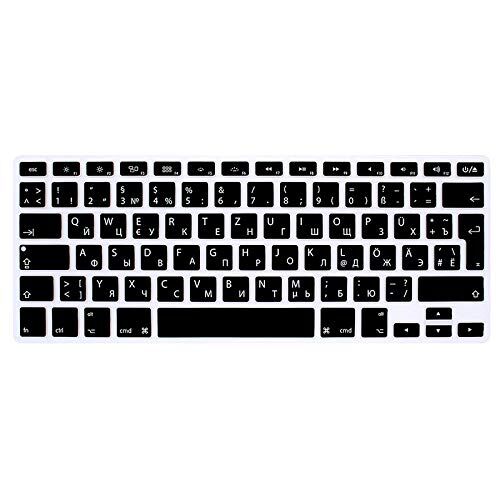 Keystickers Russo/Deutsche silicone cover tastiera per MacBook, Air & Pro Tastiera, Wireless
