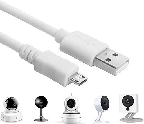 baolongking Cavo di ricarica con attacco da USB a micro USB per telecamere di sicurezza WyzeCam, WyzeCam Pan, YI Camera, NestCam Indoor, Netvue, KasaCam Indoor, Furbo Dog, Blink (3m)