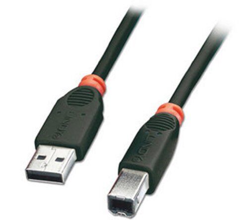Lindy 31844 Cavo USB 2.0 Tipo A/B M/M 1m Nero