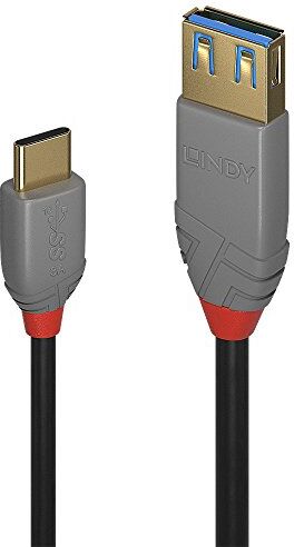 Lindy Cavo USB Tipo C a A Anthra Line, 0.15m