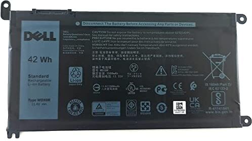 Dell WDX0R Batteria originale  Inspiron Latitude Vostro 42 Wh a 3 celle, Y3F7Y