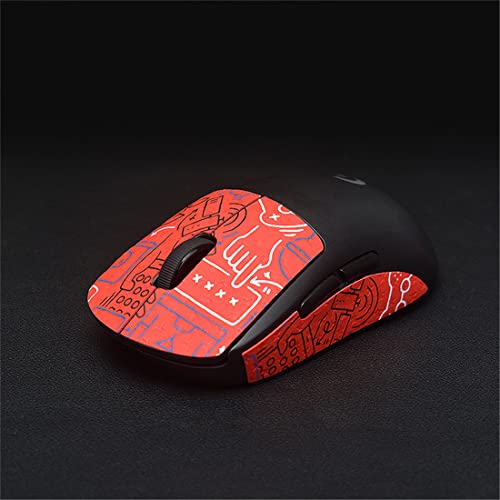 Generic Mouse antiscivolo Grip Tape DIY Mouse Skin Mouse Skates Side Stickers Sweat Resistant Pads Anti-slip Grip Tape for logitech G Pro X Superlight Mouse (6)