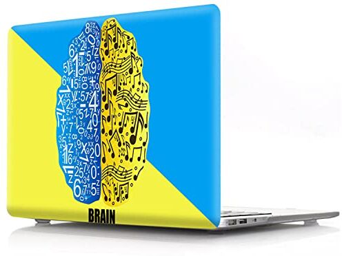 JZ Cervello duro Caso Cover Skin con protezione per tastiera per MacBook Air M1 / Newest Air 13 (2018-2020, Models: A2337 / A2179 / A1932) H