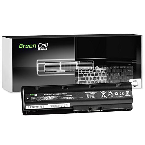 Green Cell ® PRO Serie MU06 Batteria per Portatile HP 250 255 2000 635 650 655 Pavilion G4 G6 G62 G7 Compaq Presario CQ56 CQ62 (Le Pile Originali Samsung SDI, 6 Pile, 5200mAh, Nero)