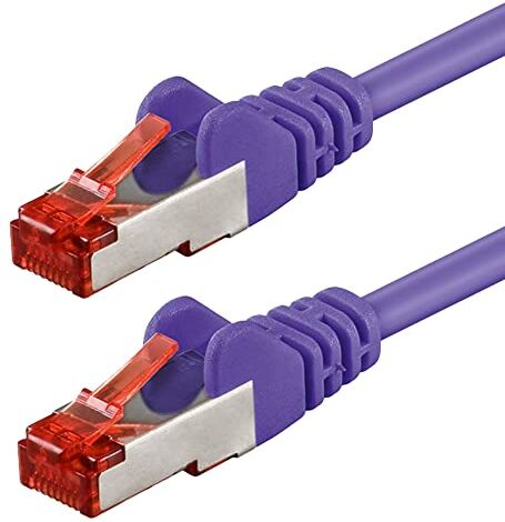 goobay Cat 6-300 SSTP PIMF 3.0m Porpora 3m Cavo di Rete