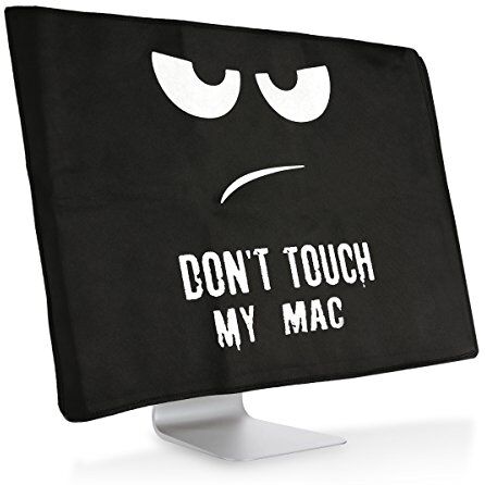 kwmobile Apple iMac 27" / iMac Pro 27" Cover Protezione Monitor PC Antipolvere Schermo Computer Custodia Protettiva Don't touch my Mac