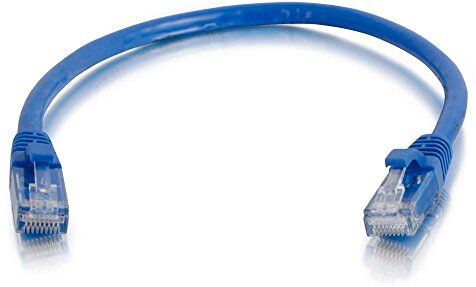 C2G Cavo di Rete Ethernet RJ45 ad Alta velocità Cat5e, Cavo LAN Cat5e Non schermato in PVC UTP, Lunghezza 50 m, Colore: Blu