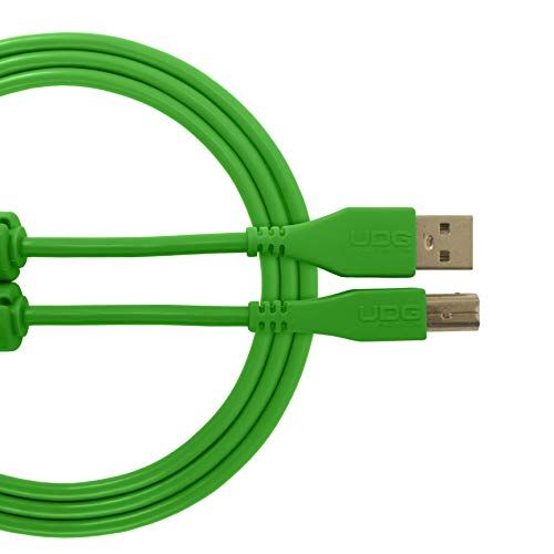 UDG Cavo  USB 2.0 (A-B) dritto verde 2M Audio ottimizzato  Ultimate Audio per DJ e produttori per massimizzare le loro prestazioni