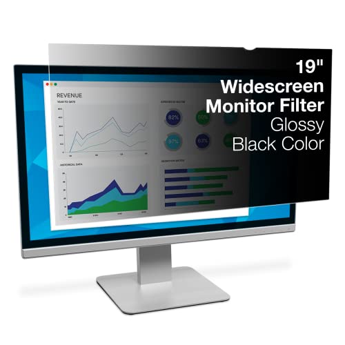 3M Privacy Filter for 19" Widescreen Monitor, Nero, 16:10