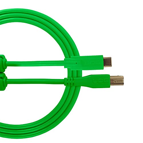 UDG ULTIMATE CAVI  Cavo USB  ULTIMATE AUDIO CAVO USB 2.0 C-B GREEN STRAIGHT 1,5 M