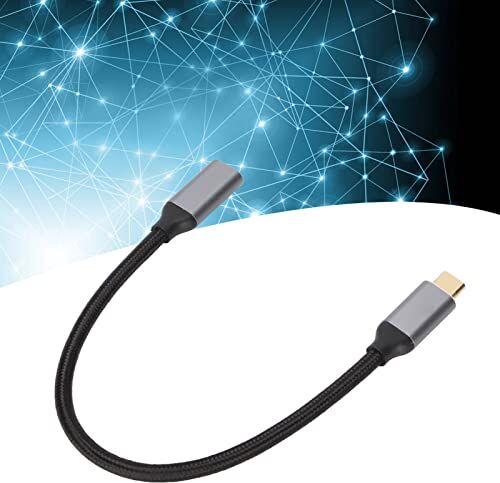 ciciglow Cavo di Prolunga USB C, Cavo di Prolunga HD 4K USB 3.1 GEN2 da Maschio a Femmina 5A 100W PD Cavo di Trasferimento Dati Tipo C a Ricarica Rapida 10 Gbps (25 cm)