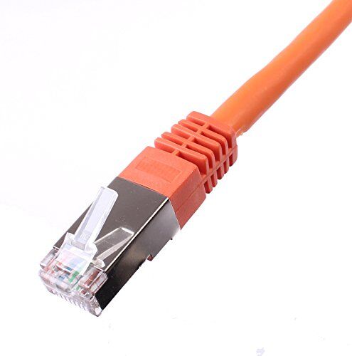 Griff'lan 23525-Cavo Ethernet RJ45, 5 m, Colore: Arancione