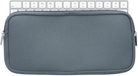 kwmobile Custodia Tastiera Wireless Compatibile con Apple Magic Keyboard Porta Tastiera PC Portatile Copri Tastiera Computer grigio blu