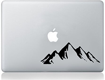 Wall4Stickers Montagne Colline MacBook Laptop Sticker Decalcomania Vinile Tablet Pelle Murale Art Graphic Laptop Vinile Adesivo MacBook Decalcomania Arte Mela