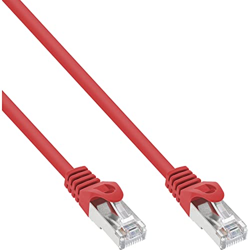 InLine COS Cable Desk Patch Cable TP Cat5e SFTP 10m Red