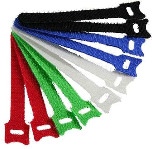 InLine ® Fascette Velcro per Chiusure a Strappo 12x200mm, Vari Colori, 10pz