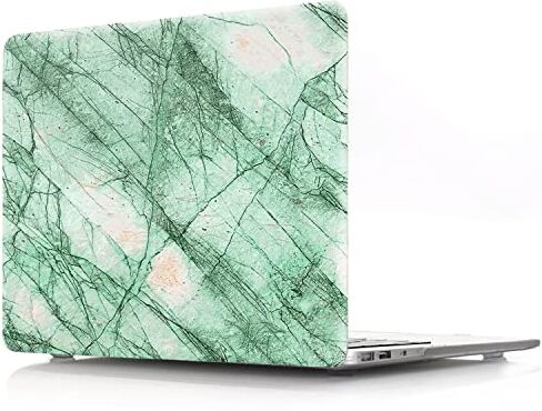 JZ Cover caso per MacBook Pro (15-inch, 2008-2012, Models: A1286) Hard Skin with Keyboard Cover [Marble Series Green-2]