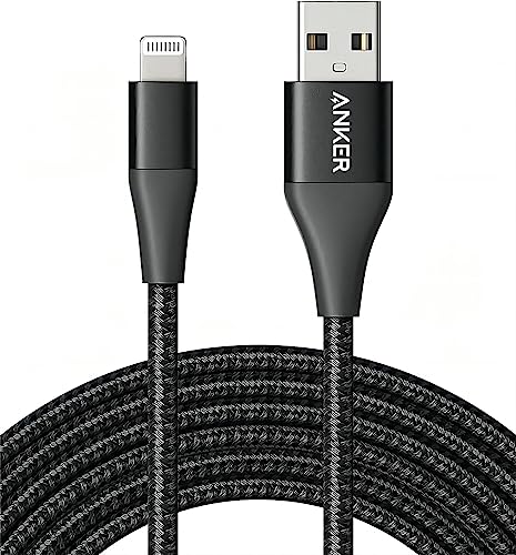 Anker Cavo Lightning in Nylon Powerline+ II [Certificato Apple MFi] (3m) per Perfetta Compatibilità con iPhone X / 8/8 Plus / 7/7 Plus / 6/6 Plus / 5/9 e Tanti Altri.