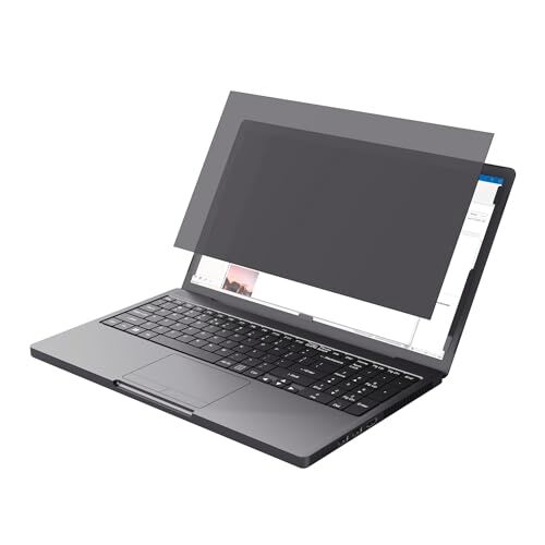 Trust Primo Filtro Privacy Laptop 15.6 Pollici, Pellicola de Protezione con Filtro per Luce Blu, Angolo di Visione 60°, Proteggi Schermo Antiriflesso e AntiGraffio per HP Lenovo Acer dell ASUS