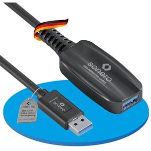 Sonero estensione attiva USB 3.2 Gen1x1 A/A nero 5,00 m Sonero estensione attiva USB 3.2 Gen1x1 A/A nero 5,00 m