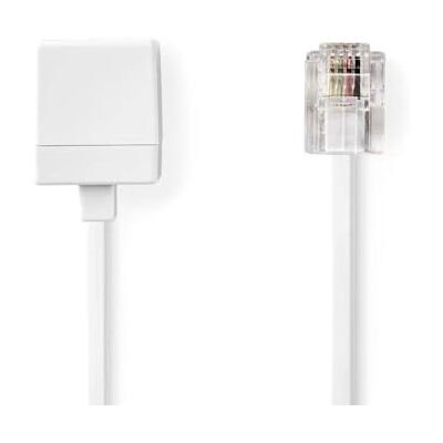 NEDIS Cavo di prolunga per telecomunicazioni RJ11 Maschio RJ11 Femmina 5.00 m Design cavo: Piatto Tipo di cavo: RJ11 Bianco NEDIS Cavo di prolunga per telecomunicazioni RJ11 Maschio RJ11 Femmina 5.00 m Design cavo: Piatto Tipo di cavo: RJ11 Bianco