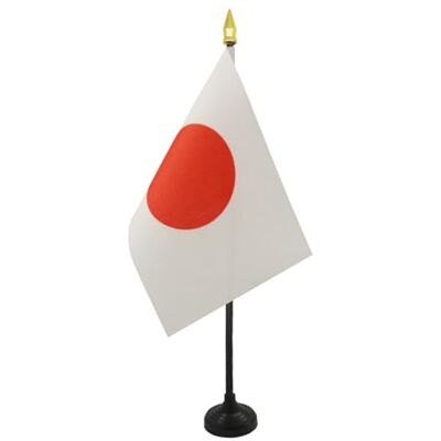 AZ FLAG Bandiera da Tavolo Giappone 15x10 cm Poliestere 100D Base Plastica Uso interno bandiera da tavolo giapponese 日本 finitura cucita e bordi rinforzati AZ FLAG Bandiera da Tavolo Giappone 15x10 cm Poliestere 100D Base Plastica Uso interno bandiera da tavolo giapponese 日本 finitura cucita e bordi rinforzati