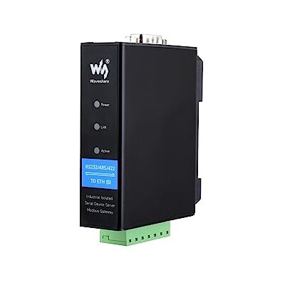 Waveshare RS232/RS485/RS422 to RJ45 Ethernet Converter Module, Industrial Rail-Mount Isolated Serial Server,TCP/IP to Serial Module,10 / 100M Auto-Negotiation RJ45 Connector Waveshare RS232/RS485/RS422 to RJ45 Ethernet Converter Module, Industrial Rail-Mount Isolated Serial Server,TCP/IP to Serial Module,10 / 100M Auto-Negotiation RJ45 Connector