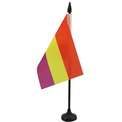 AZ FLAG Bandiera da Tavolo Repubblica spagnola 15x10 cm Base Plastica Uso interno bandiera da tavolo finitura cucita e bordi rinforzati con asta in plastica e base in plastica poliestere 100D AZ FLAG Bandiera da Tavolo Repubblica spagnola 15x10 cm Base Plastica Uso interno bandiera da tavolo finitura cucita e bordi rinforzati con asta in plastica e base in plastica poliestere 100D
