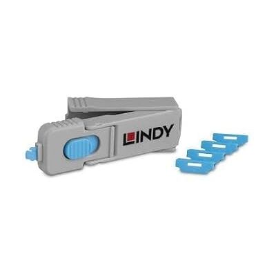 Lindy UK Chiavetta HDMI con 4 Blocchi, Blu Lindy UK Chiavetta HDMI con 4 Blocchi, Blu