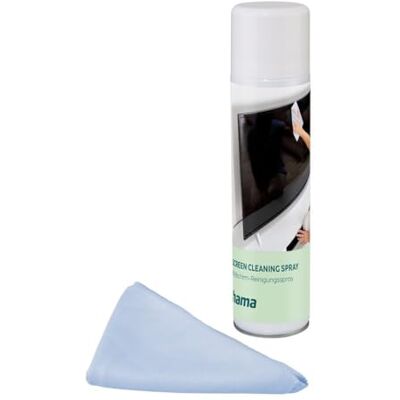 Hama Detergente per schermo, schiuma e panno per la pulizia, 400 ml (detergente per schermo per TV, telefono cellulare, tablet, monitor, LED, OLED, plastica, vetro, metallo, rimuove impronte digitali, Hama Detergente per schermo, schiuma e panno per la pulizia, 400 ml (detergente per schermo per TV, telefono cellulare, tablet, monitor, LED, OLED, plastica, vetro, metallo, rimuove impronte digitali,
