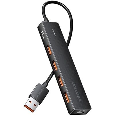 VENTION USB Hub 10Gbps, Hub USB 3.2 Gen 2, 5 in 1 USB Extender Hub, adattatore multiporta per Laptop, MacBook, Chromebook, Surface, iMac, PS4, PS5, Xbox, Flash Drive VENTION USB Hub 10Gbps, Hub USB 3.2 Gen 2, 5 in 1 USB Extender Hub, adattatore multiporta per Laptop, MacBook, Chromebook, Surface, iMac, PS4, PS5, Xbox, Flash Drive