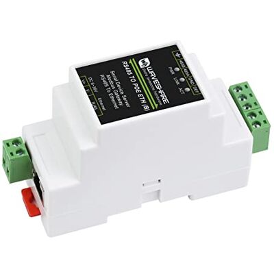Waveshare RS485 to RJ45 Ethernet Converter Module, Industrial Rail-mount Isolated RS485 Serial Server,TCP/IP to Serial Module,10 / 100M Auto-negotiation RJ45 Connector,with POE Function Waveshare RS485 to RJ45 Ethernet Converter Module, Industrial Rail-mount Isolated RS485 Serial Server,TCP/IP to Serial Module,10 / 100M Auto-negotiation RJ45 Connector,with POE Function