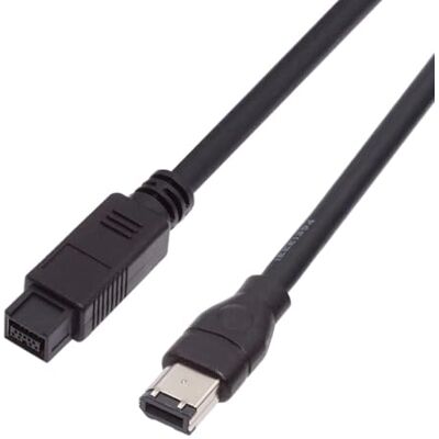 chenyang CY Cavo FireWire da 800 a 400,9 Pin maschio a 6 Pin femmina IEEE 1394B … 9 pin / 6 Pin Beta Firewire 800 Firewire 400 9-6 Cable IEEE 1394b 1.8m Black chenyang CY Cavo FireWire da 800 a 400,9 Pin maschio a 6 Pin femmina IEEE 1394B … 9 pin / 6 Pin Beta Firewire 800 Firewire 400 9-6 Cable IEEE 1394b 1.8m Black