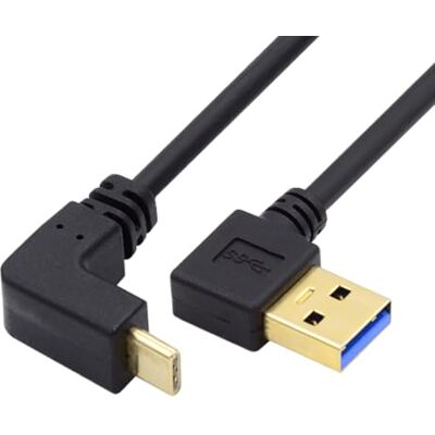 chenyang 100 cm Up & Down angolato USB 3.1 USB-C a destra ad angolo di 90 gradi a maschio cavo dati per MacBook & tavoletta & telefono cellulare chenyang 100 cm Up & Down angolato USB 3.1 USB-C a destra ad angolo di 90 gradi a maschio cavo dati per MacBook & tavoletta & telefono cellulare
