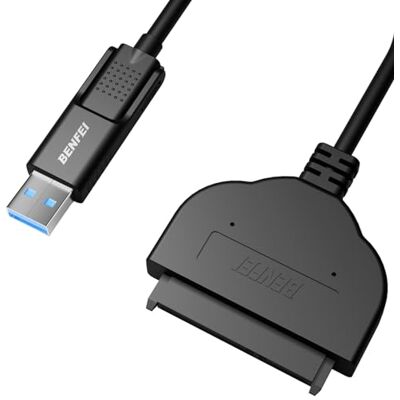 BENFEI Cavo SATA a USB, 2-in-1 USB C/USB 3.0 a SATA III Adattatore compatibile per 2,5" HDD e SSD BENFEI Cavo SATA a USB, 2-in-1 USB C/USB 3.0 a SATA III Adattatore compatibile per 2,5" HDD e SSD