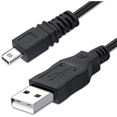 Dragon Cavo USB di ricambio compatibile di alta qualità per fotocamera digitale Fujifilm Finepix JV300 / JV305 / JV500 / JX600 Dragon Cavo USB di ricambio compatibile di alta qualità per fotocamera digitale Fujifilm Finepix JV300 / JV305 / JV500 / JX600