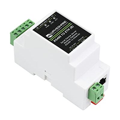 Waveshare RS485 a RJ45 Ethernet Convertitore Server Seriale Industriale TCP/IP a Seriale Modulo Supporta Modbus Gateway, MQTT/JSON to Modbus, Modalità di Comunicazione Multipla, Supporto Rail-Mount Waveshare RS485 a RJ45 Ethernet Convertitore Server Seriale Industriale TCP/IP a Seriale Modulo Supporta Modbus Gateway, MQTT/JSON to Modbus, Modalità di Comunicazione Multipla, Supporto Rail-Mount
