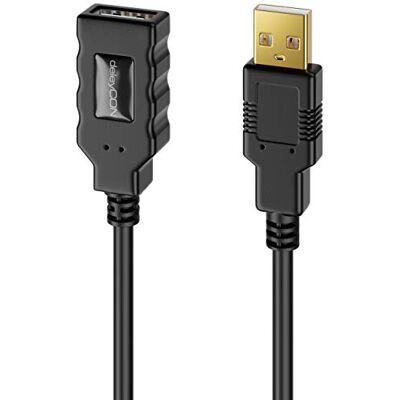 deleyCON 15m Cavo Attivo USB 2.0 Prolunga Attiva con Amplificatore di Segnale USB2.0 Ripetitore Cavo di Prolunga USB3.0 PC Stampante Scanner per Computer Nero deleyCON 15m Cavo Attivo USB 2.0 Prolunga Attiva con Amplificatore di Segnale USB2.0 Ripetitore Cavo di Prolunga USB3.0 PC Stampante Scanner per Computer Nero
