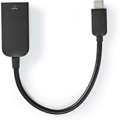 NEDIS Adattatore USB USB 3.2 Gen 1 USB Type-C ™ Maschio HDMI ™ Femmina 0.20 m Tondo Placcato Nickel PVC Nero Polybag 0.20 m Nero NEDIS Adattatore USB USB 3.2 Gen 1 USB Type-C ™ Maschio HDMI ™ Femmina 0.20 m Tondo Placcato Nickel PVC Nero Polybag 0.20 m Nero